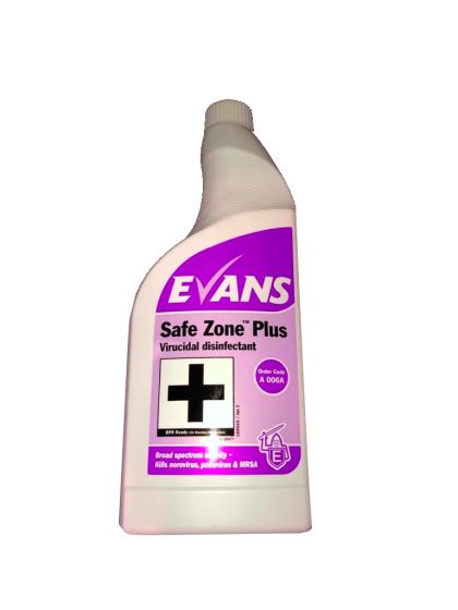 Evans Vanodine Safe Zone Plus Virucidal Disinfectant - 750ml