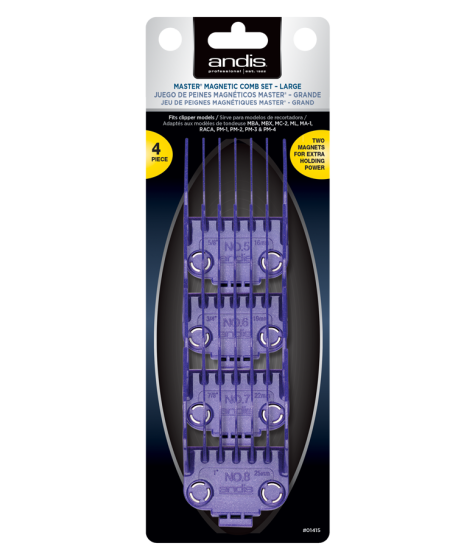 Andis Master Dual Magnet Large 4-Comb Set (sizes 5-8)