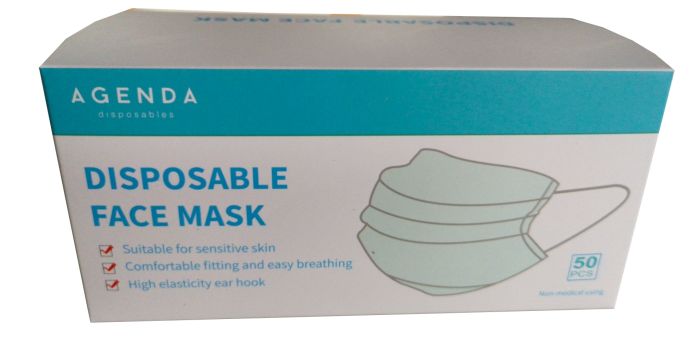 Agenda Disposable Masks - 50 Pack 