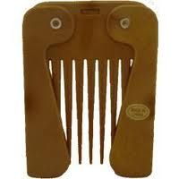 Comby Imitation Wood Folding Afro Comb