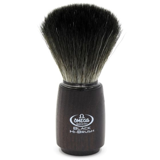 Omega Black Hi-Brush fiber shaving brush