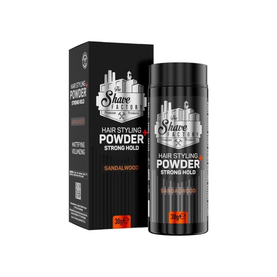 The Shave Factory Strong Hold Styling Powder - Sandalwood - 30g