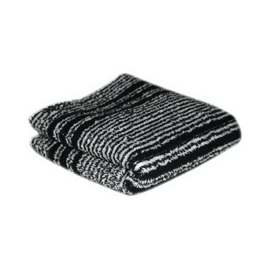 Hair Tools Black/White Humbug Towels (Pack Of 12)