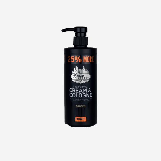 The Shave Factory Golden Aftershave Cream Cologne - 500ml