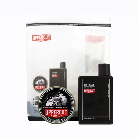 Uppercut Deluxe Styling 3-in-1 Wash Duo - Matte Pomade
