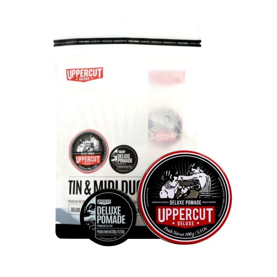 Uppercut Deluxe Tin & Midi Duo Pouch - Deluxe Pomade