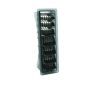 Wahl No. 1-8 BLACK Plastic Combs in Caddy