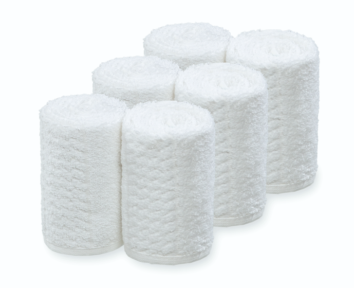 Barburys Face Towel x 6 (White)